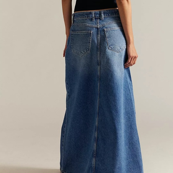 We The Free Come As You Are Denim Maxi Skirt - Picture 3 of 15